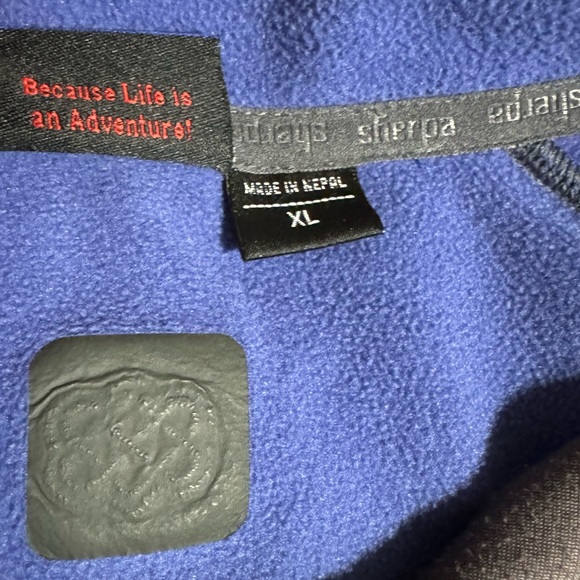 SHERPA ADVENTURE GEAR Men's Jacket in Blue Black Size XL - Picture 5 of 7